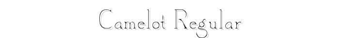 Camelot Regular font